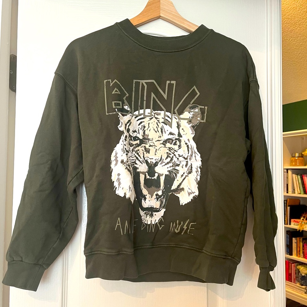 Dark Green/Olive ANINE BING Sweatshirt size XXS